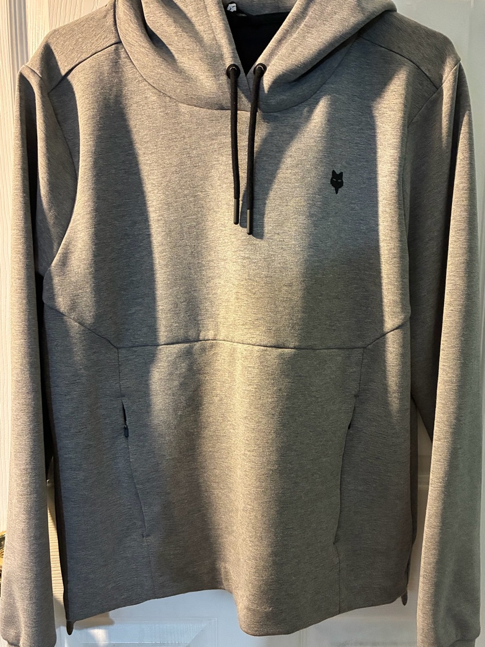 Fox Women's Gray Hooded Pullover Sweatshirt